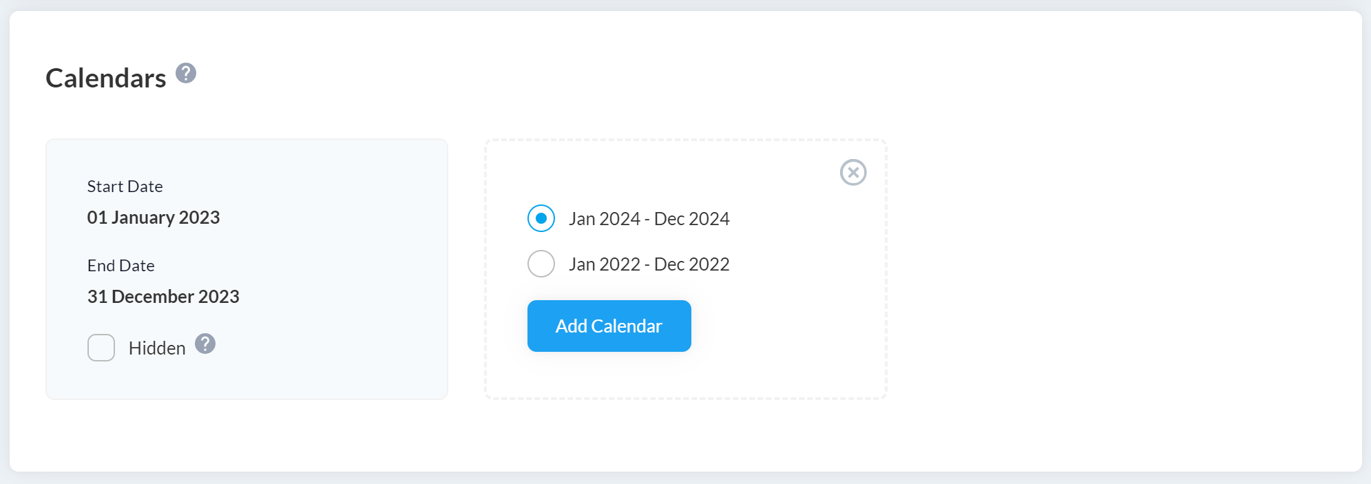 Add historic calendar