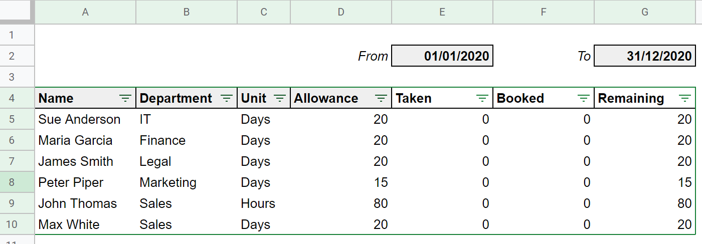 Google Sheet Update Step 2